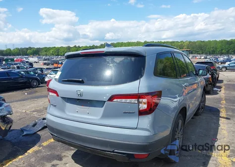 2022 Honda Pilot 2Wd Sport из США, поврежденный, VIN 5FNYF5H30NB018391